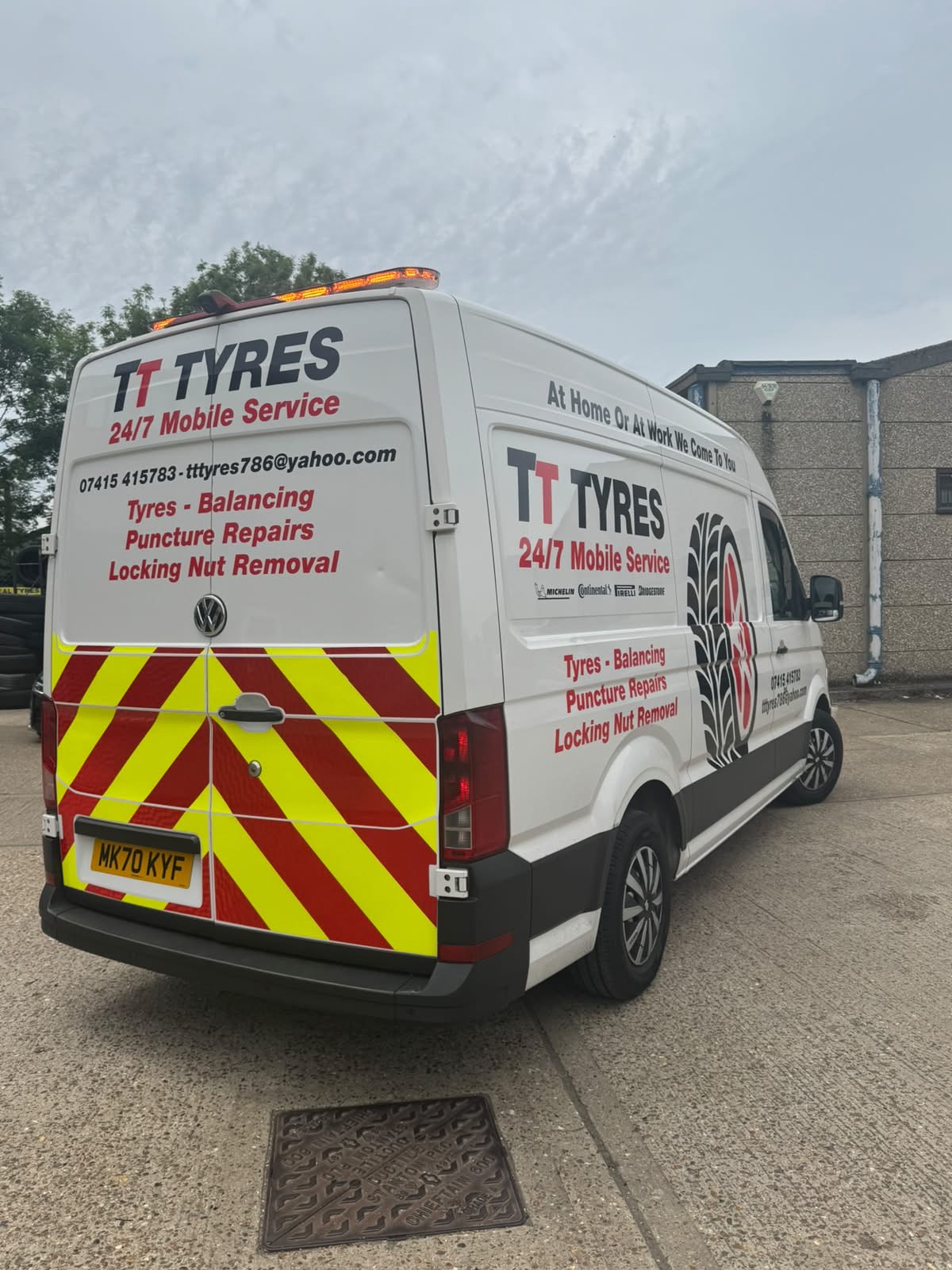 TT Tyres 24/7 mobile tyre fitting van serving Woking and Surrey